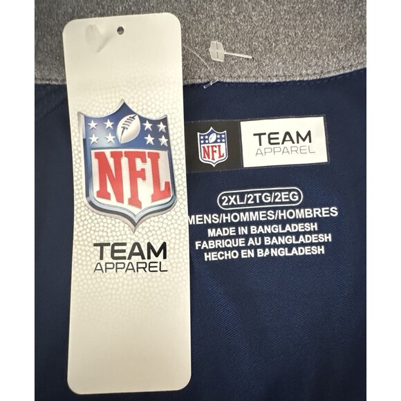 Seattle Seahawks Mens 2XL Pullover Shirt Gray NFL Team Apparel 1/4 Zip XXL New - Picture 5 of 7